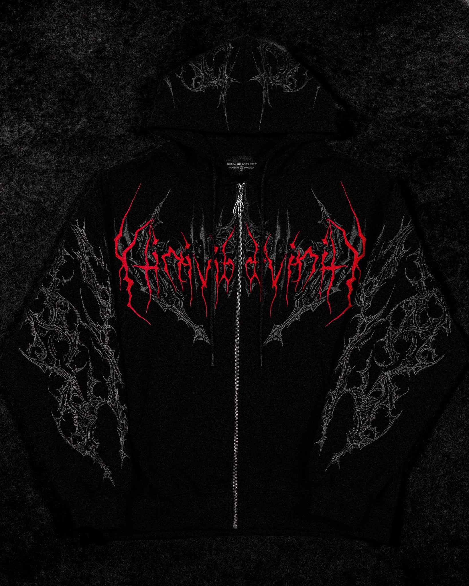 Deathwing Oversized Zip-up Hoodie [NIGHTMARE]