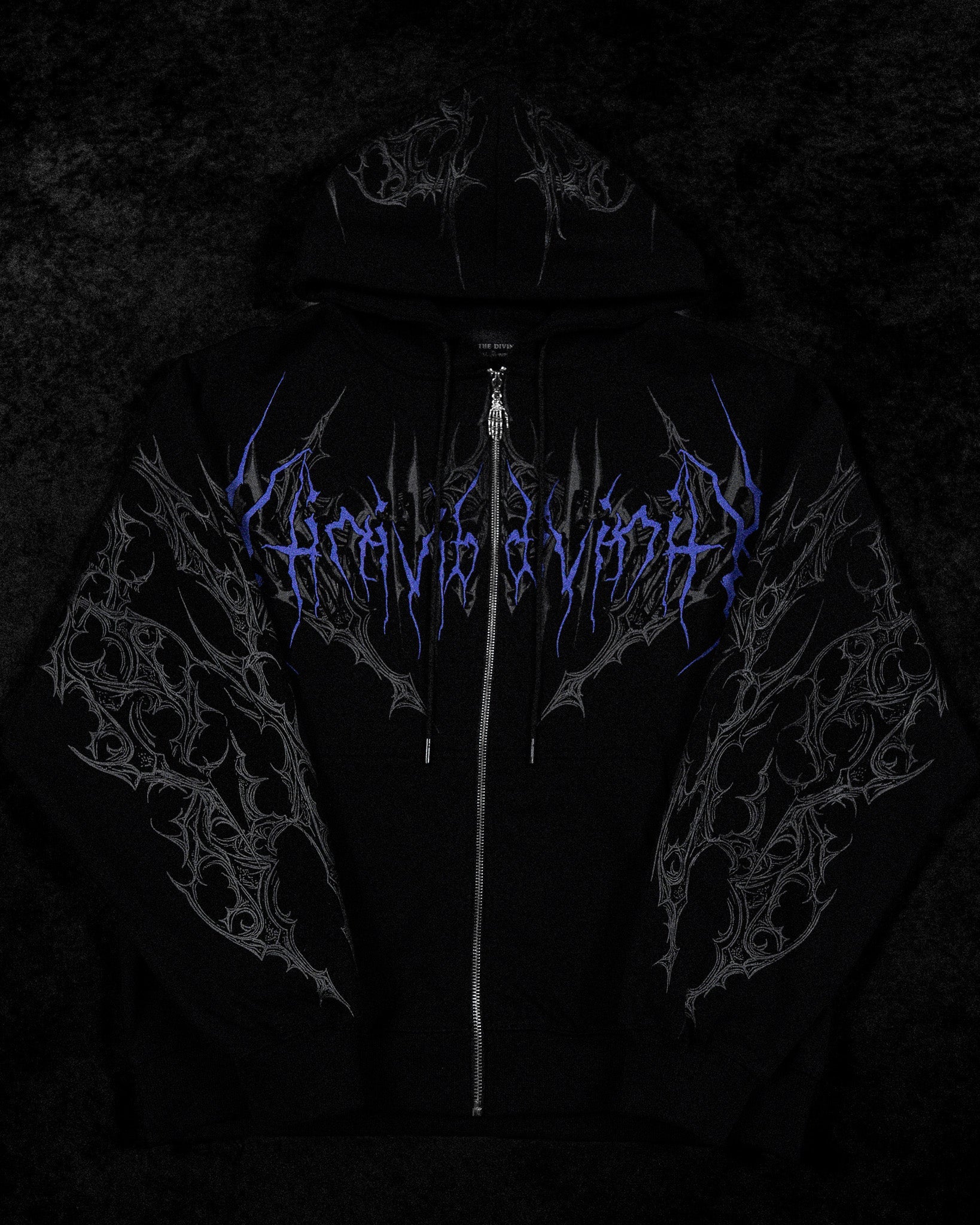Deathwing Oversized Zip-up Hoodie [DUSK]
