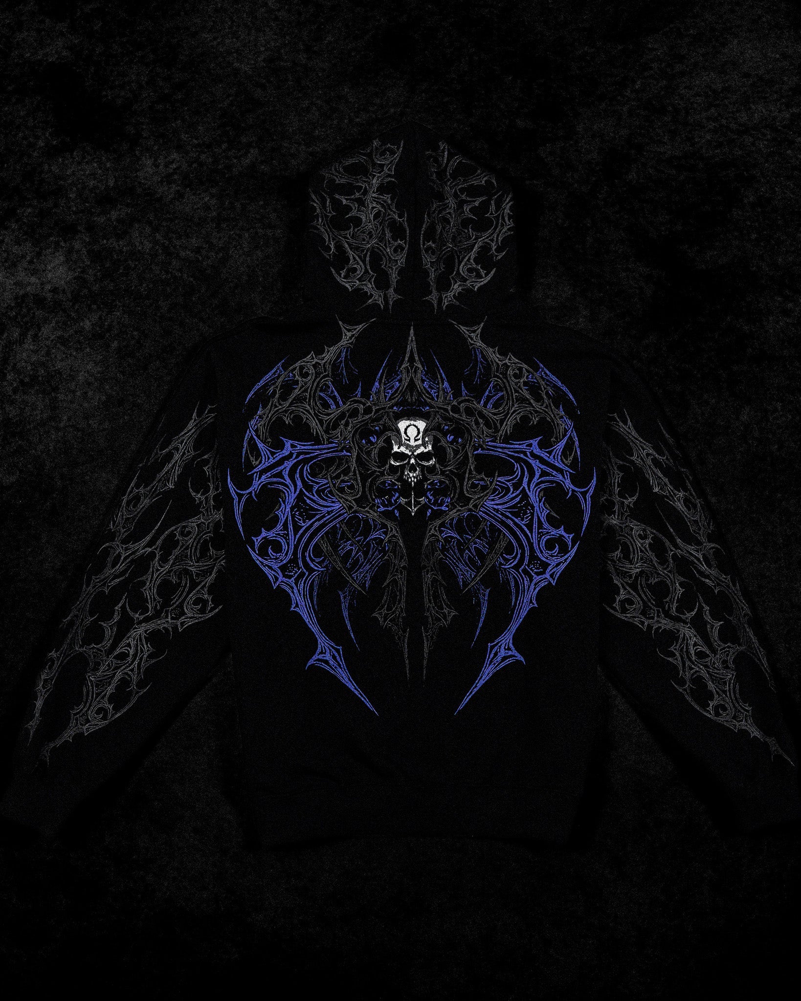 Deathwing Oversized Zip-up Hoodie [DUSK]