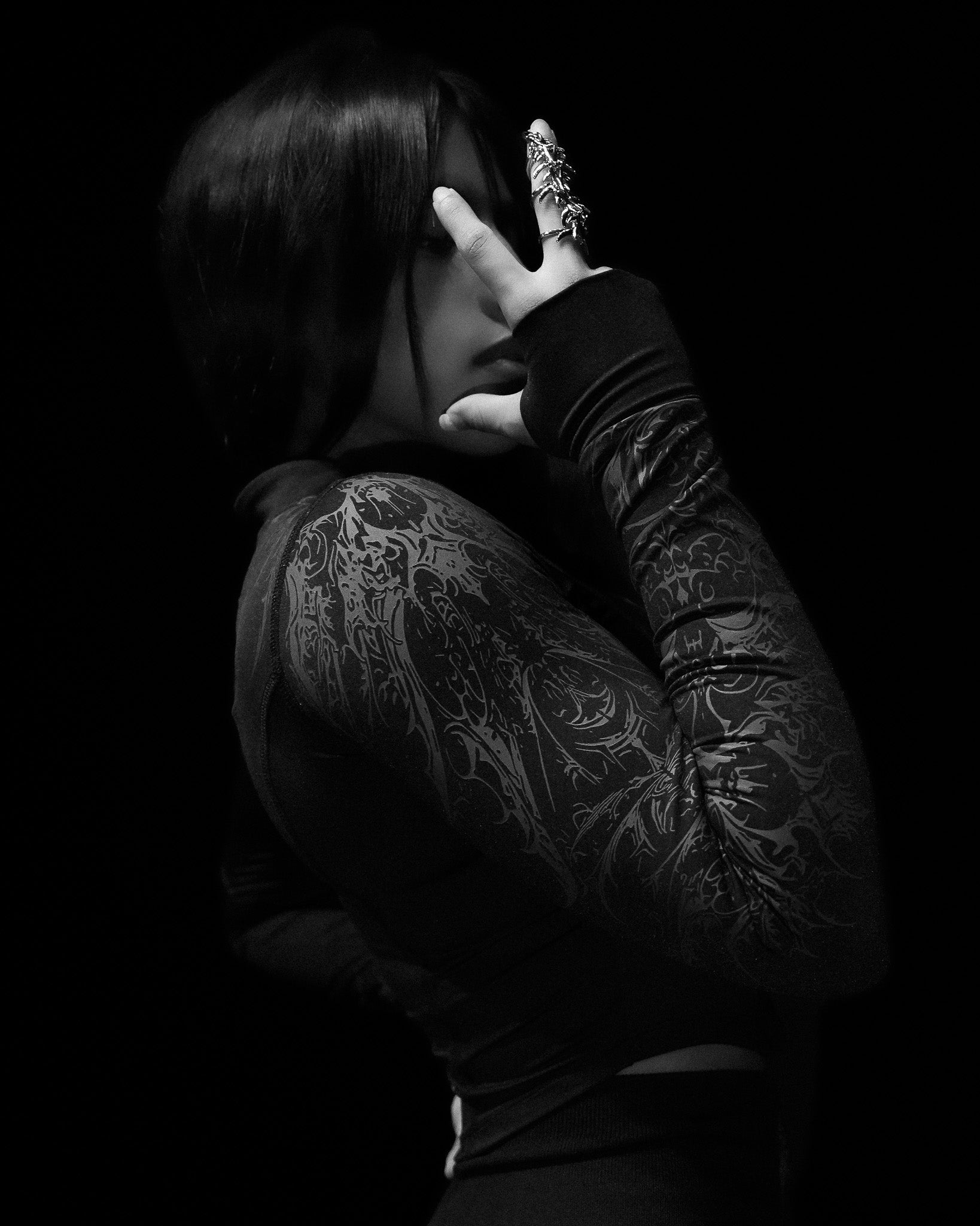 Women's Void Tech™ Cathedral Zip-up Compression Jacket [NIGHTMARE]