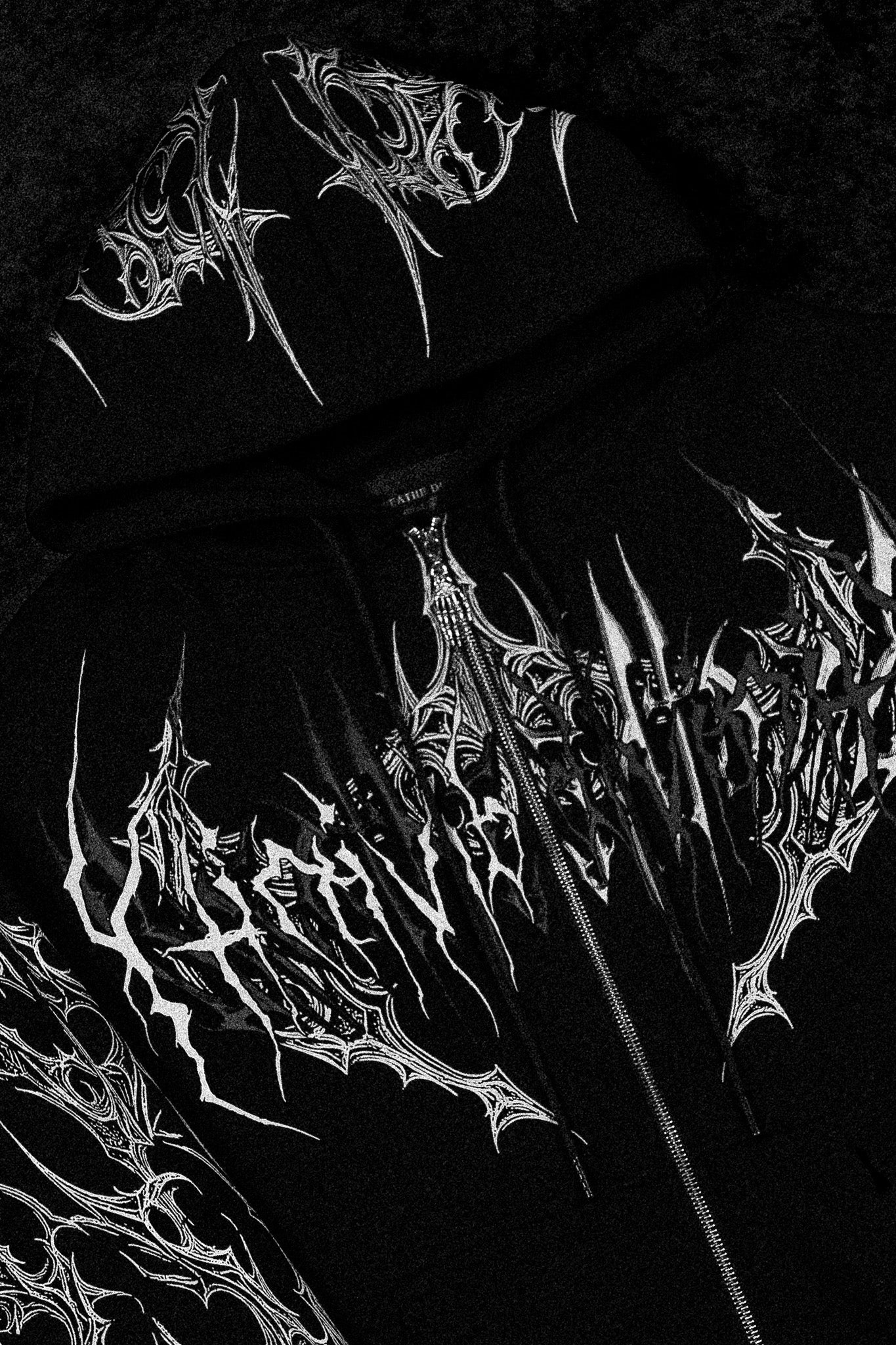 Deathwing Oversized Zip-up Hoodie [MIDNIGHT]