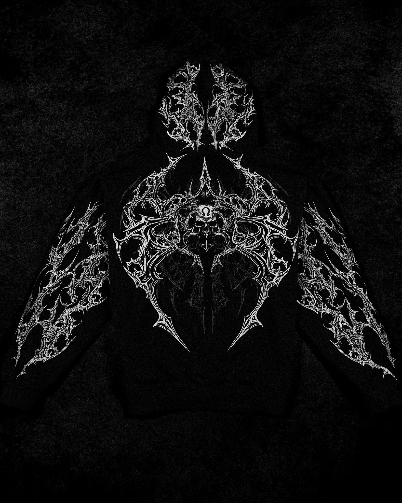Deathwing Oversized Zip-up Hoodie [MIDNIGHT]