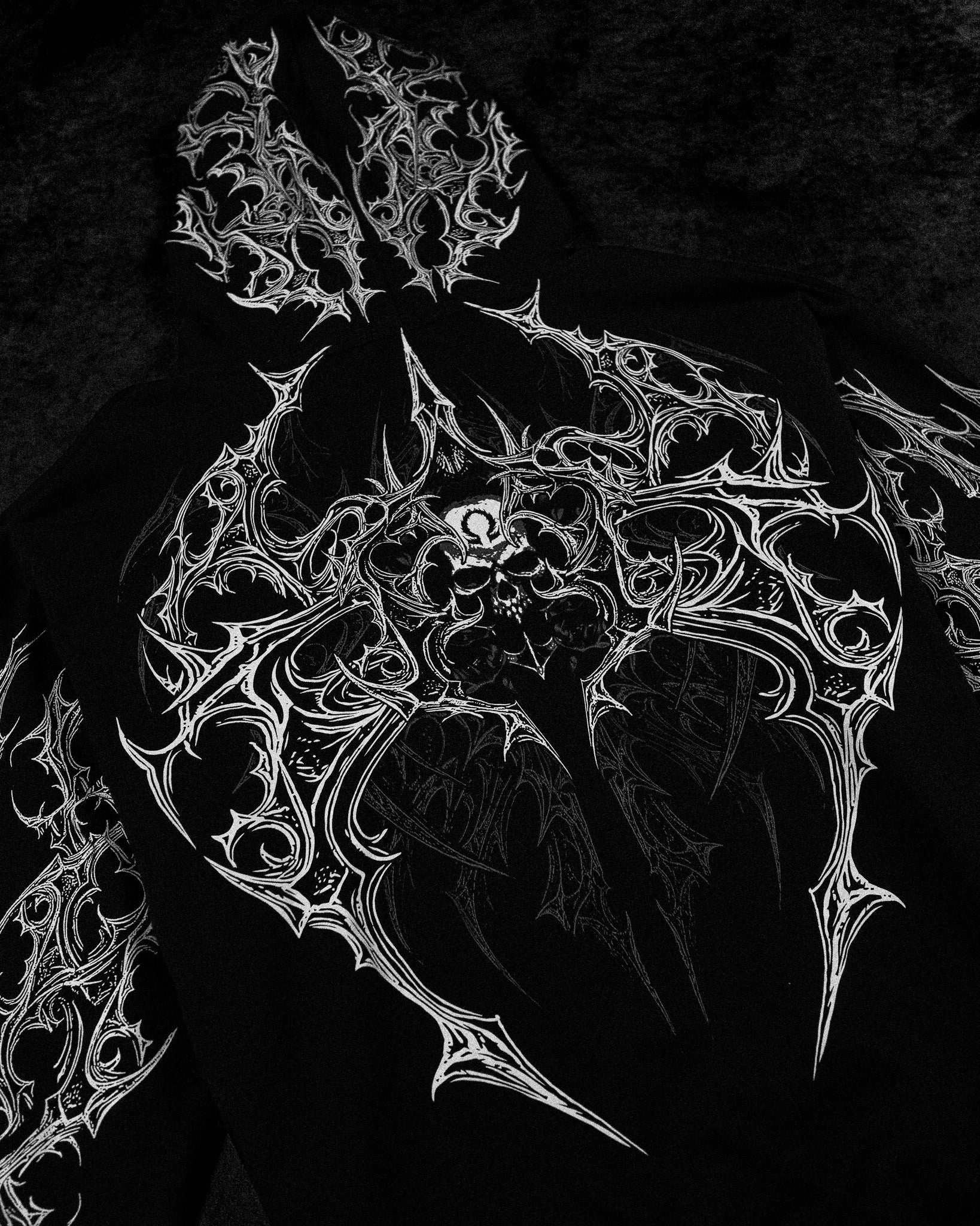 Deathwing Oversized Zip-up Hoodie [MIDNIGHT]