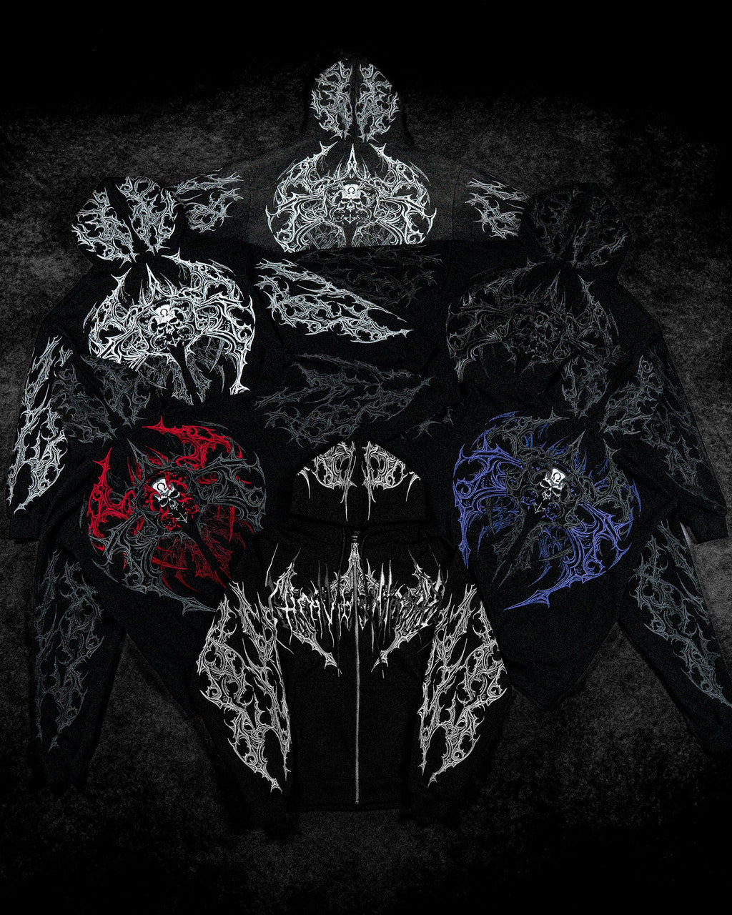 Deathwing Oversized Zip-up Hoodie [DUSK]